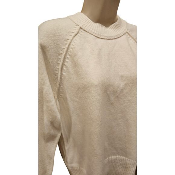 NWT banana republic slub wool blend sz S neutral winter warm oversized grandma - Picture 3 of 8